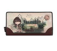 Anekke - Monedero de Mujer - Cartera Grande - Protección RFID - Portatodo de Polipiel con Cierre de Cremallera y Broche - Colección The Forest - Accesorios y Complementos Mujer - 18x10x2 cm