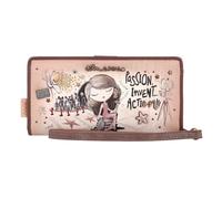 Anekke Hollywood Cartera Protección RFID 18.5 cm marrón