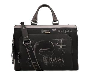 Anekke maletín bolsa de ordenador portátil con compartimento para portátil Iron Briefcase Multicolor negro