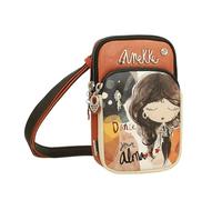 Anekke Mini Bandolera con Bolsillo Alma - Ligera y Funcional | Interior Forrado y Asa Ajustable - Medidas: 12x19x5 cm - Accesorios y Complementos Mujer