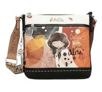 Anekke Mini Bandolera Ovalada - Diseño Ligero | Asa Ajustable y Bolsillos - Medidas: 13x19x7 cm - Accesorios y Complementos Mujer