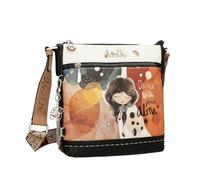 Anekke Mini Bandolera Ovalada - Diseño Ligero | Asa Ajustable y Bolsillos - Medidas: 13x19x7 cm - Accesorios y Complementos Mujer