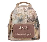 Anekke - Mochila de Paseo para Mujer - Mochila Mediana con Asas Regulables y Asa de Mano - Varios Compartimentos - Accesorios y Complementos Mujer - Medidas 30x32x12 cm