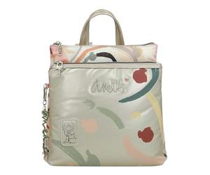 Anekke Mochila Mediana Cuadrada - Diseño Funcional | 2 Compartimentos y Asas Ajustables - Medidas: 29x27x11 cm - Mochilas Mujer Casual