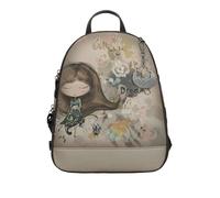 Anekke Mochila para Mujer colección Real con 3 Compartimentos y sistema Antirrobo | Medidas 24x30x12 cm