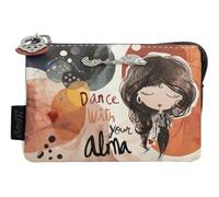 Anekke Monedero Alma - 3 compartimentos, compacto y elegante, bolsillo trasero, 12x8x4 cm