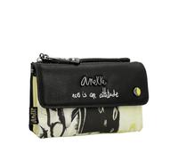 Monedero con Solapa Memories - Elegante con Doble Compartimento y Cierre de Cremallera | Interior Forrado | Medidas: 14x8x3 cm