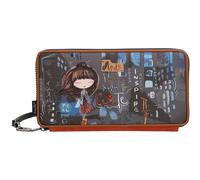Anekke - Cartera de Mujer - Cartera para el Pasaporte - Protección RFID - Elaborada en Polipiel con Cierre de Cremallera Contemporary - Accesorios y Complementos de Mujer - Medidas 23x12x3 cm