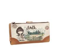 Anekke - Monedero de Mujer - Cartera Grande - Protección RFID - Portatodo de Polipiel con Cierre de Cremallera y Broche - Colección The Forest - Accesorios y Complementos Mujer - 20x10x2 cm