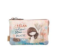 Anekke - Monedero de Mujer - Cartera Mediana - Billetera de Polipiel con Triple Compartimento y Cierre de Cremallera - Colección Mediterranean - Accesorios y Complementos de Mujer - Medidas 15x9x4 cm