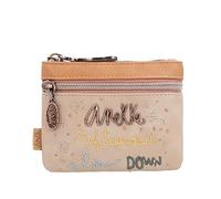 Anekke - Monedero de Mujer - Cartera Pequeña - Billetera de Polipiel con Compartimento y Doble Cierre de Cremallera - Colección Mediterranean - Accesorios y Complementos de Mujer - Medidas 14x10x1 cm