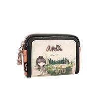 Anekke - Monedero de Mujer - Cartera Pequeña de Polipiel con Compartimento Único, Bolsillo Trasero, Cierre de Cremallera y Anilla para Colgar - Colección The Forest - Medidas 12x9x3cm