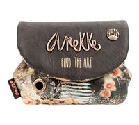 Anekke - Monedero de Mujer de Polipiel Con Dos Compartimentos - Cierre de Solapa y de Boquilla Shoen - Accesorios y Complementos - Medidas 12x9x3 cm