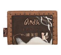 Anekke monedero Nature Shodō Flexible RFID Wallet M Brown