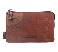 Anekke Monedero Odyssey 3 Compartment Purse Multicolor Rojo Oscuro