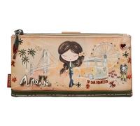 Anekke monedero Peace & Love RFID Wallet L Camel