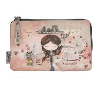 Anekke Peace & Love 3-Compartment Coin Purse Pink