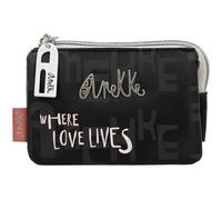 Anekke Peace & Love Nature Sixties Three Compartment Purse S Black & White