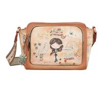 Anekke - Bandolera Rectangular Mujer - Bandolera de Polipiel para Mujer con Correa Ajustable y Cierres de Cremallera - Varios Bolsillos - Accesorios y Complementos Mujer - Medidas 28x20x8 cm