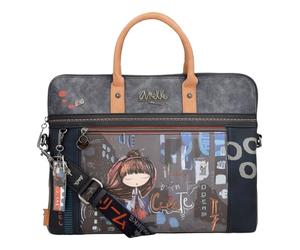 Anekke - Portadocumentos de Mujer - Maletín de Hombro de Polipiel con Bandolera Regulable - Cierre de Cremallera Contemporary - Medidas 40x30x5 cm