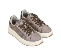 Anekke Sneakers de Moda para Mujer, Estampados, Gris, Plataforma, Cordones, Plantilla Acolchada (Crudo, Sistema Tallas Calzado EU, Adulto, Mujer, Números, Mediano, 40)