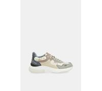 Zapatillas Deportivas Mujer - Sneakers Beige con Plantilla Extraíble - Deportivas Cómodas y Ligeras (Beige, Sistema Tallas Calzado EU, Adulto, Mujer, Números, Mediano, 38)