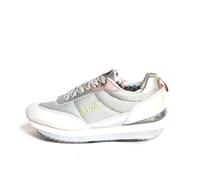 Anekke Zapatillas Deportivas Mujer - Sneakers Plateadas con Suela Dentada - Deportivas Cómodas y Ligeras (Plata, Sistema tallas calzado EU, Adulto, Mujer, Números, mediano, 37)