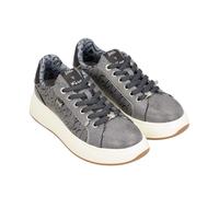 Anekke Zapatillas Estampadas, Azul Oscuro y Crudo, Suela Ancha y Plataforma, Plantilla Acolchada (Azul, Sistema Tallas Calzado EU, Adulto, Mujer, Números, Mediano, 37)