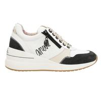 Anekke - Zapatillas Mujer - Talla 37 - Zapatillas Mujer Casual - Color Blanco - Cordones Ajustables y Cremallera Lateral - con Cuña - Colección Peace & Love