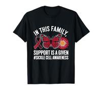 Anemia de apoyo familiar de mariposas para la conciencia de células falciformes Camiseta