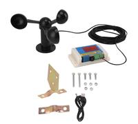 Anemómetro Anemómetro Digital Sensor de Velocidad del Viento con Función de Alarma Plástico Estable Impermeable Bajo Consumo de Energía 3 Tazas USB 5V Sitio de