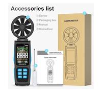 Anemómetro de mano, anemómetro Digital alta precisión, doble rodamiento, probador multiusos velocidad del aire, temperatura y humedad