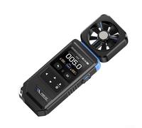 Anemómetro de mano, Fam02 profesional 3in1 medidor de humedad de temperatura de velocidad de viento de mano para captura de datos de precisión