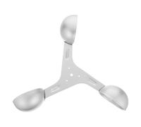 Anemómetro de Velocidad del Viento de 3 Copas en Aleación de Aluminio | Monitoreo Industrial y Grúas, Registro Preciso y Observación 360°, Plata, 17,50x17,50x5,00cm