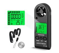 Anemometro Digital AP-816B Anemómetro de Pantalla LCD Medidor de Velocidad Viento Aire con Luz de Fondo，℃/℉,Indicación de Sensación Térmica，MAX/Promedio/Actual para Vela, Cometa, Surf, Marina, Pescar