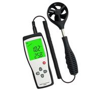 Anemómetro digital con alta precisión para medición de velocidad de 0,3 a 45 m/s, pantalla LCD para HVAC, uso industrial al aire libre, anemómetro portátil portátil