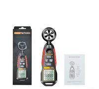 Anémómetro digital GN302 4 en 1 con pantalla LCD de temperatura y humedad para navegación HVAC