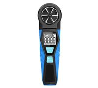 Anemómetro digital LCD AM10, medidor de velocidad del viento portátil con rotación de 360° for medir la velocidad, dirección y temperatura del viento.