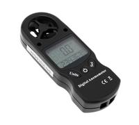 Anemómetro Digital LCD con función portátil 3 en 1, anemómetro for windsurf/surf/pesca prueba de humedad(Color-Black)
