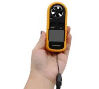 Anemómetro digital ligero con termómetro de velocidad del viento y pantalla LCD digital, ideal for volar cometas, meteorología, pesca y surf.