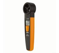 Anemómetro digital medidor de viento profesional para flujo de aire para velocidad, medición de frío y viento de doble temperatura, 0,1 m/s de arranque bajo, pantalla LCD para navegación, surf