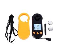 Anemómetro Digital Portátil, Medidor de Velocidad y Temperatura del Viento con Pantalla LCD HD, Batería Integrada - Precisión y Fácil Uso, Ideal para Exterior y Aire Acondicionad