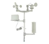 Anemómetro indicador de dirección del viento temperatura humedad pluviómetro estación meteorológica inalámbrica profesional repuestos al aire libre