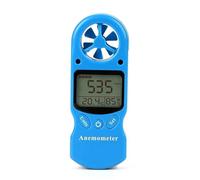 anemómetro multiusos TL-300, anemómetro digital LCD, medidor de velocidad del viento, temperatura y humedad con higrómetro y termómetro.(Blue)
