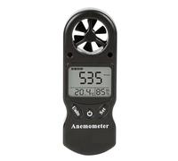 anemómetro multiusos TL-300, anemómetro digital LCD, medidor de velocidad del viento, temperatura y humedad con higrómetro y termómetro.(Black)