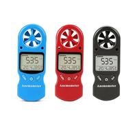 anemómetro multiusos TL-300, anemómetro digital LCD, medidor de velocidad del viento, temperatura y humedad con higrómetro y termómetro.(Red)