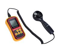 Anemómetro Portátil con Pantalla LCD, Medidor Digital de Velocidad del Viento Industrial, Alta Precisión, Tipo Separado - Pantalla Grande, Medición Multifuncional, Compacto y