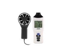 Anemómetro Portátil Termómetro Medidor De Velocidad Del Viento Windmeter Pantalla LCD Sensor Mano Digital Mediciones Precisas Versátiles