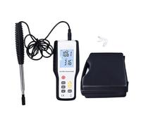 Anemómetro térmico HT9829 con pantalla LCD, medidor de velocidad del viento portátil multifuncional de alta sensibilidad y temperatura.