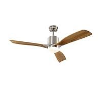 ANEMOS-SCHULLER Ventilador de techo con luz LED Niquel-Cerezo - Motor DC- Artepal Iluminación